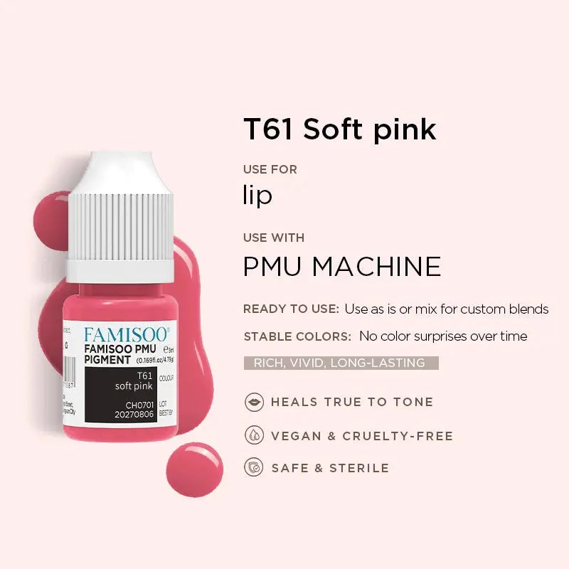 Permanent Makeup Pigments – FAMISOO 5ml PMU Lip Tattoo Ink NNOS