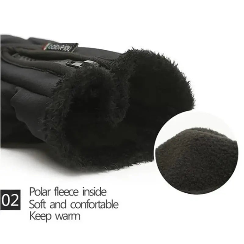 Waterproof Winter Gloves – Warm Thermal Touch Screen Ski & Running Gloves NNOS
