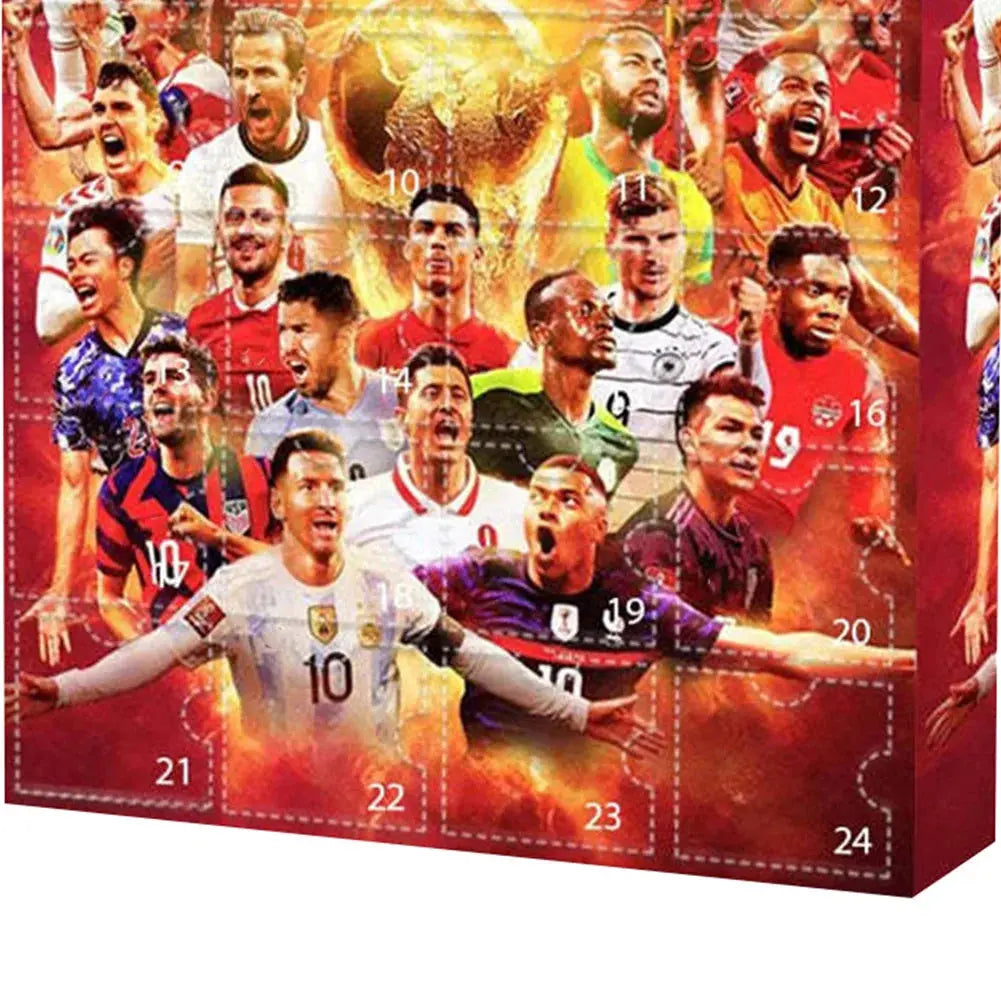 Countdown Advent Calendar Football Set 24 Day Advent Calendar Football Party Birthday Gifts Box Set Sports Christmas Supplies NNOS
