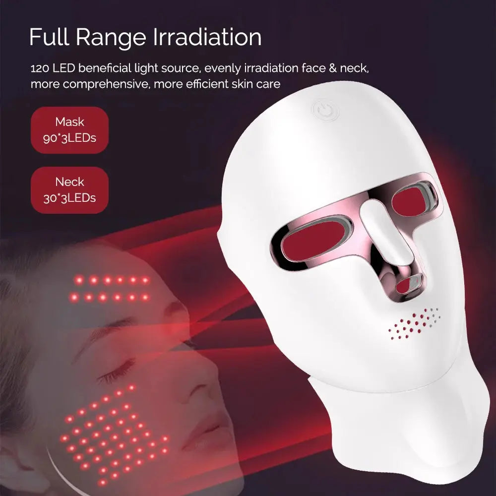 LED Beauty Mask 7 Colors – Anti-Aging Red Light Skin Care Therapy NNOS