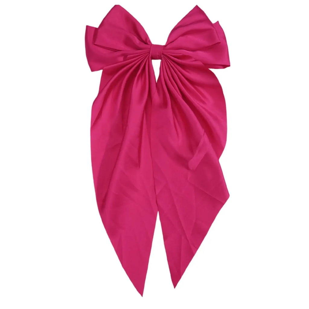 Elevate Your Look with Our Gorgeous Satin Bow Hair Clip - Perfect for Chic Ponytails! 🌟💖 #HairGoals #Fashionista