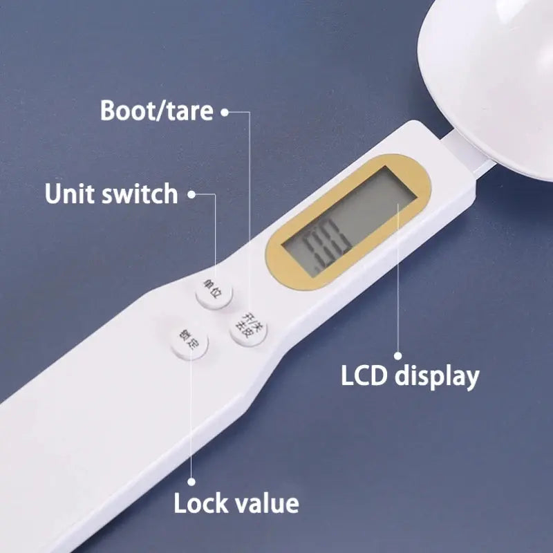 Precision Digital Measuring Spoon Scale - Perfect for Weighing Coffee, Food, Flour, and Baking Ingredients!