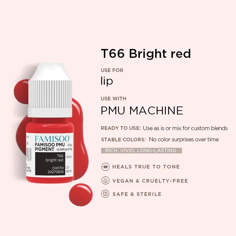 Permanent Makeup Pigments – FAMISOO 5ml PMU Lip Tattoo Ink NNOS