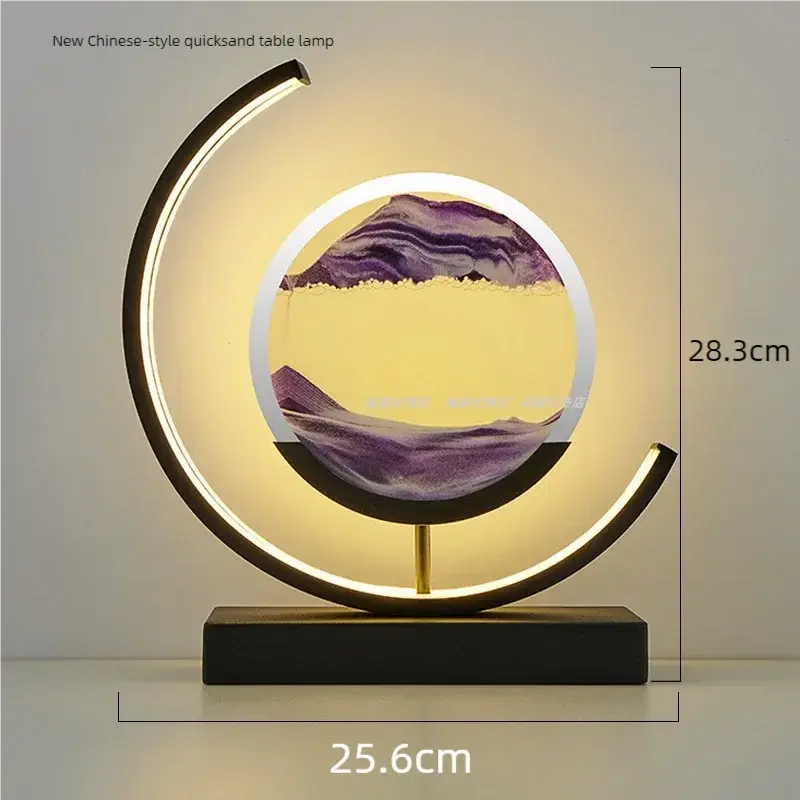Sand Art Table Lamp – Mesmerizing Moving Sand Light for Home Decor NNOS