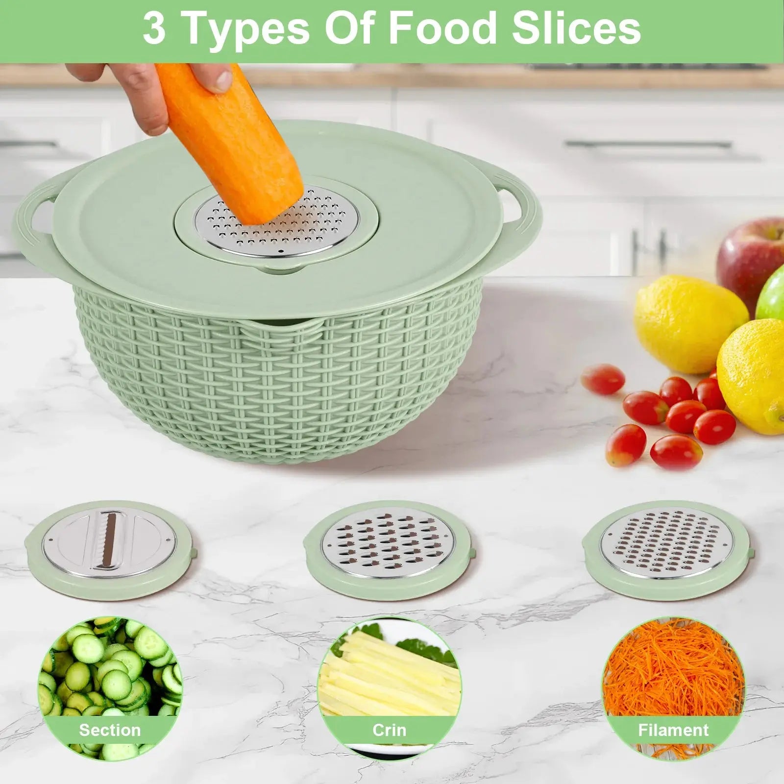 Rice Sieve Plastic Colander Kitchen Drain Basket Vegetables Fruits Washing Storage Basket Food Strainers Bowl Kitchen Tools NNOS