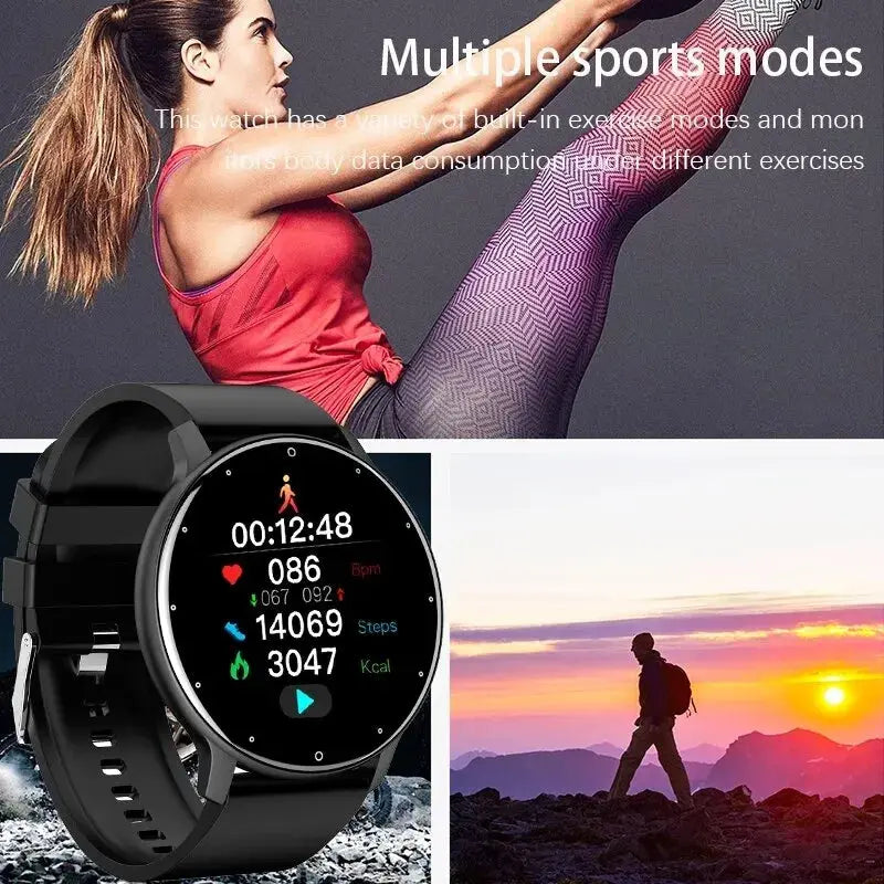 Fashion Smart Watch Full Touch Screen Sports Fitness Tracker IP68 Waterproof Bluetooth Smartwatch for Men Women NNOS