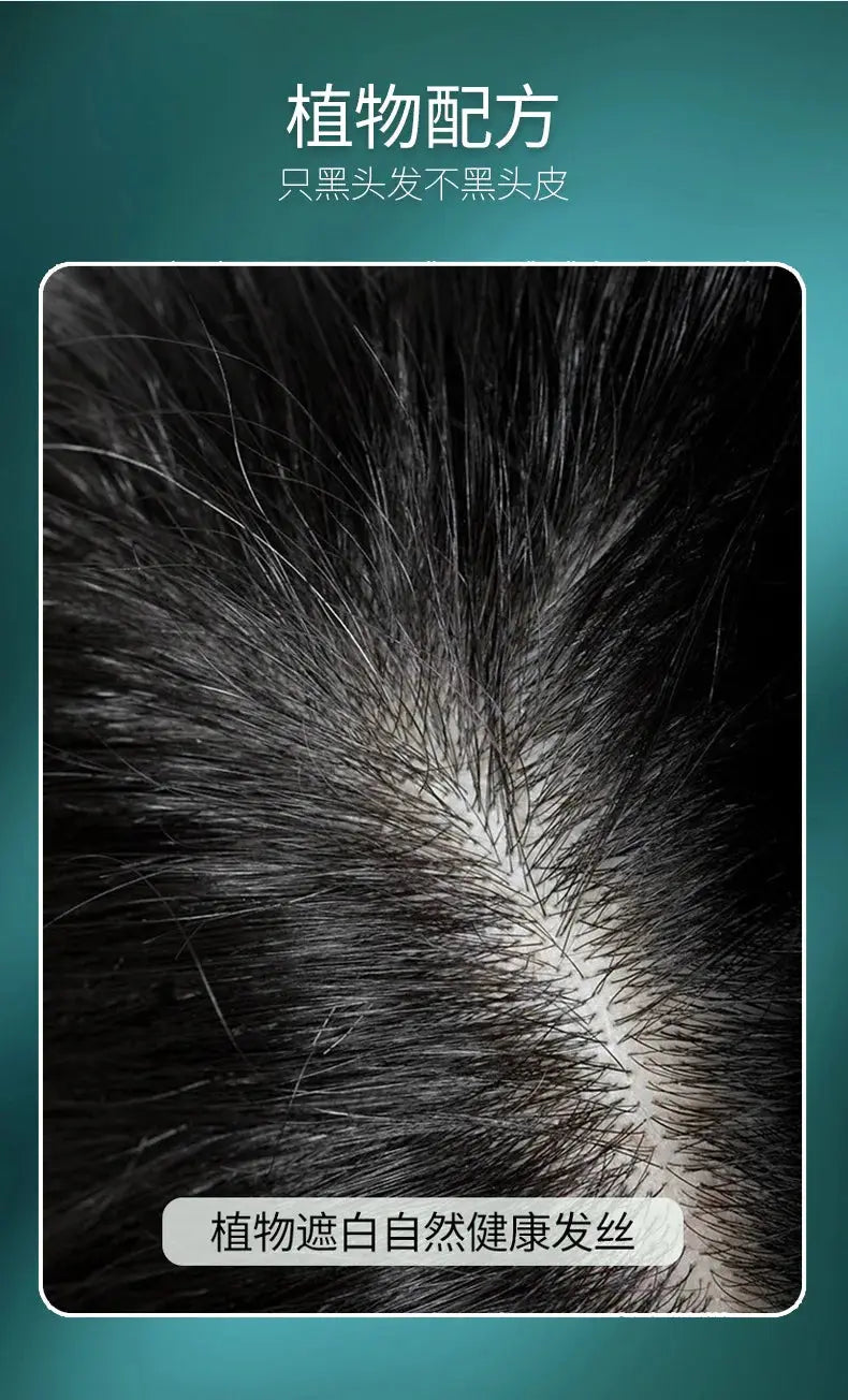 Elevate Your Shade – Luxurious Ginger Bubble Hair Dye Shampoo, Deep Gray Concealment in One Wash NNOS
