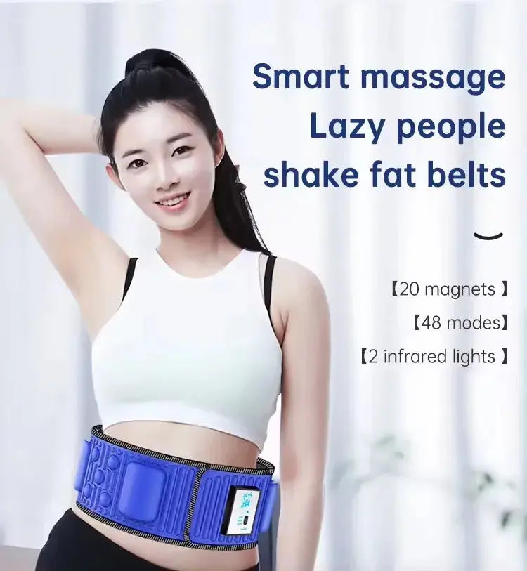 Smart massage lazy fat belt Wireless electric massage weight loss belt fitness fat burning vibration abdominal muscle trainer NNOS