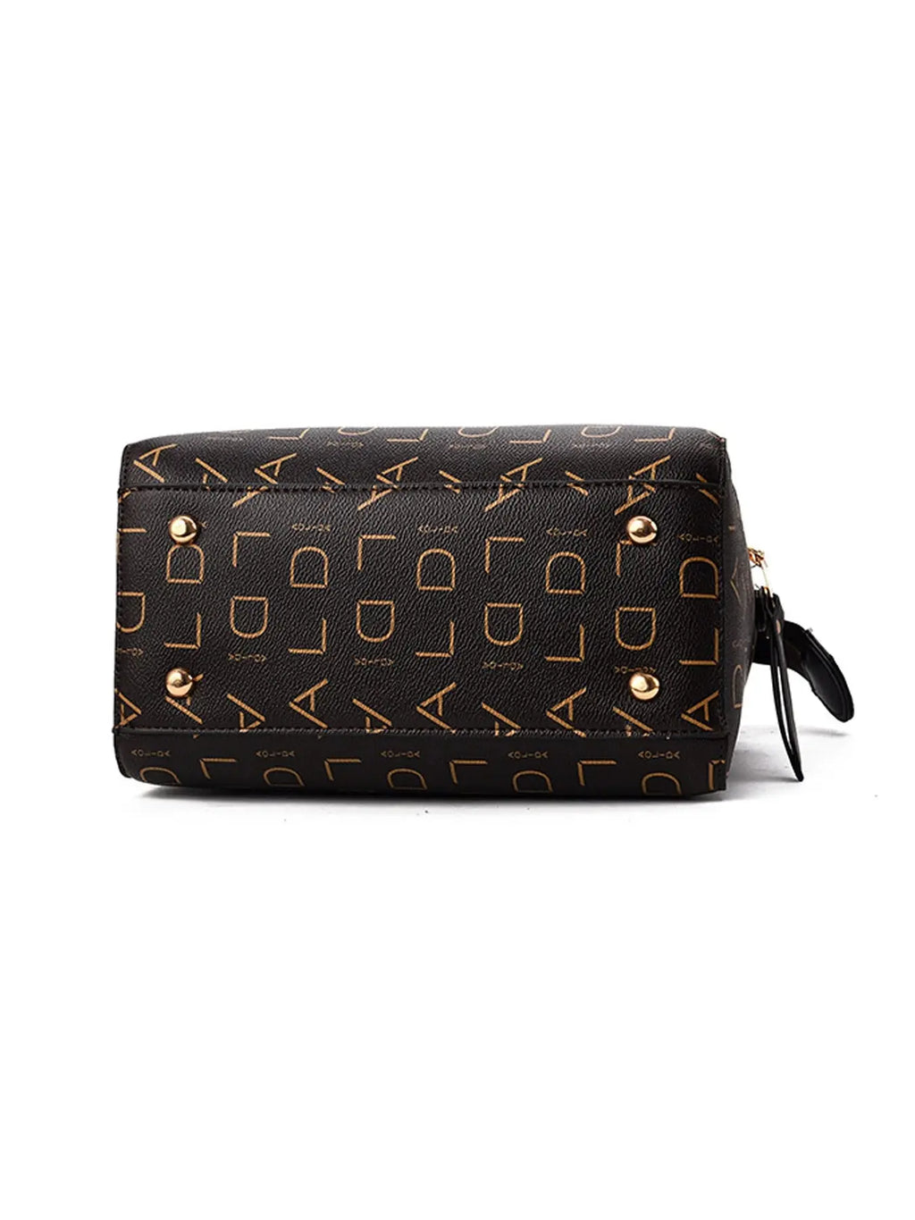 Elegant PU Leather Women’s Handbag – Designer Style with English Letter Emboss, Tassel Accent & Large Shoulder Carry NNOS