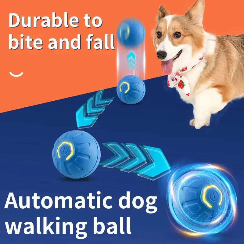 Smart Dog Toy Ball Electronic Interactive Pet Toy Moving Ball USB Automatic Moving Bouncing for Puppy Birthday Gift Cat Product NNOS