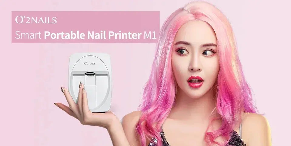 Smart Nail Printer Portable 3D Mobile Nail Painting Machine 2400 DPI Printing Resolution WiFi/DIY Support for Home Beauty Salon NNOS