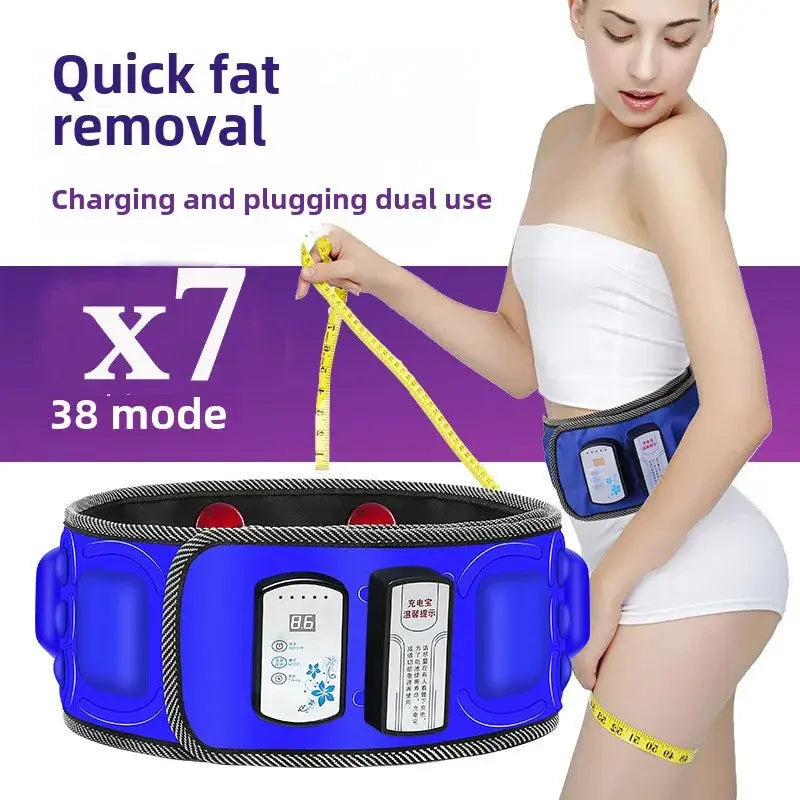 Intelligent Vibration Massage Belt Waist Massager Hot Compress Moxibustion Lazy Body Fat Remover NNOS