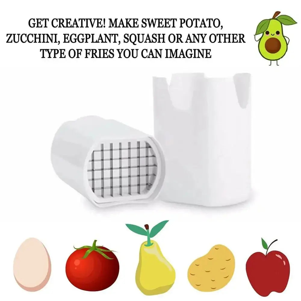 Natural Cut French Fry Cutter Rapid Slicer Tool for Vegetables Potatoes Food Dicer Chopper NNOS
