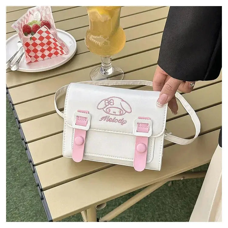 Luxury Sanrio Anime Crossbody Bag – Hello Kitty, My Melody, Kuromi & Cinnamoroll Designer-Inspired Purse for Girls & Women – Cute Gift-Ready Handbag NNOS