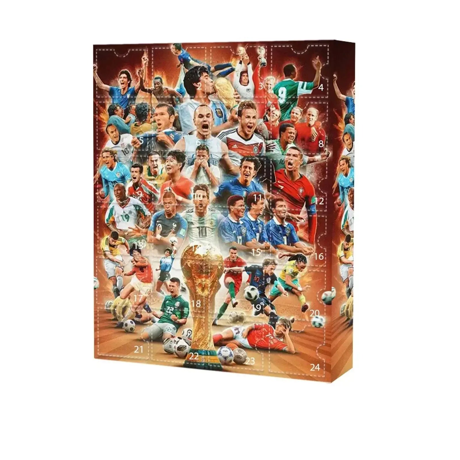 1/2/3PCS Soccer Advent Calendar Soccer Kit 24 Days Building Advent Calendars Soccer Party Favors Sports Christmas Gift Supplies NNOS