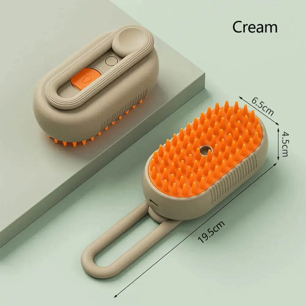Rechargeable 3-in-1 Cat Grooming Brush Steamy Electric Self-Cleaning Spray Massage Pet Comb for Removing Loose Hair NNOS