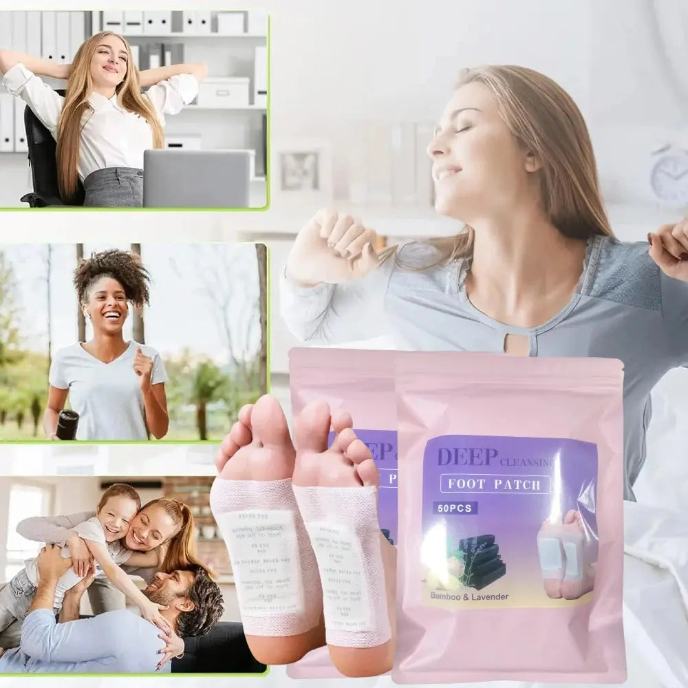 Natural Detox Foot Patches – 50-200PCS Herbal Stickers for Stress Relief NNOS