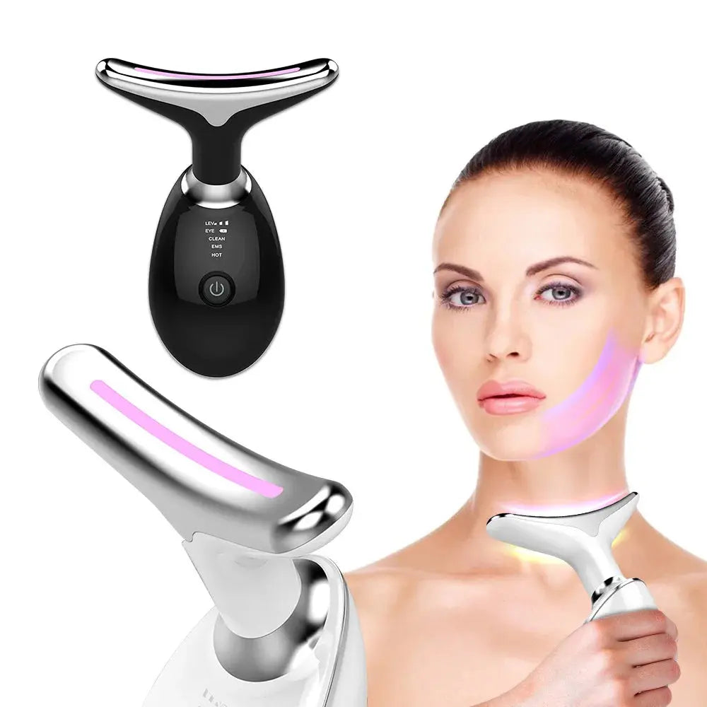 Face Neck Lift Beauty Device EMS Facial Massager LED Light Therapy Double Chin Remover Skin Rejuvenation Tightening Anti Wrinkle NNOS