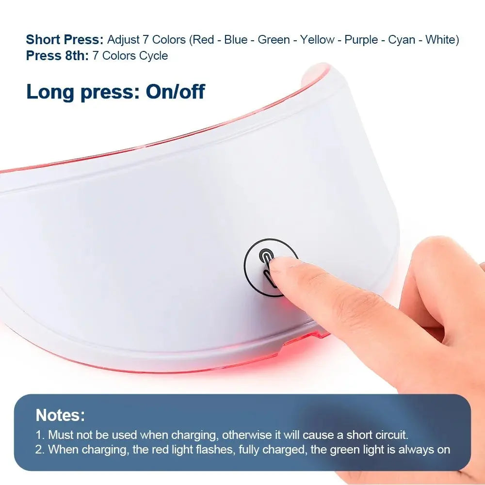 LED Beauty Mask 7 Colors – Anti-Aging Red Light Skin Care Therapy NNOS