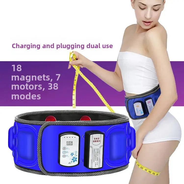 Intelligent Vibration Massage Belt Waist Massager Hot Compress Moxibustion Lazy Body Fat Remover NNOS