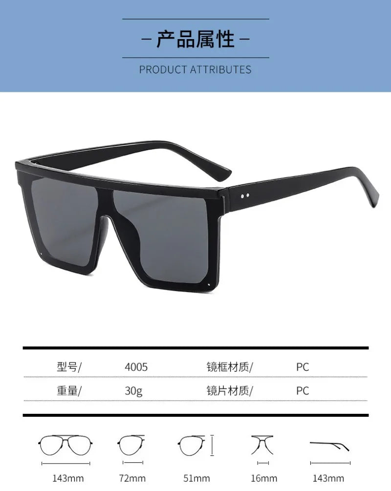 Vintage Square UV400 Sunglasses – Luxury Designer Style Fashion Eyewear for Men & Women NNOS