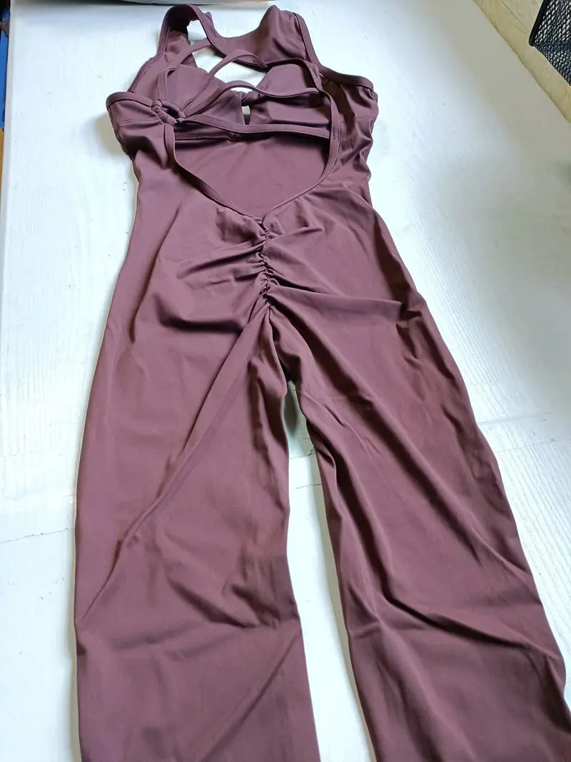 Sporty Jumpsuit Woman Sports Overalls Women Sportswear Gym Set Yoga Clothes Fitness Clothing Workout NNOS