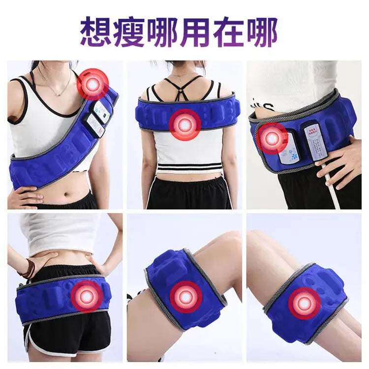 Intelligent Vibration Massage Belt Waist Massager Hot Compress Moxibustion Lazy Body Fat Remover NNOS