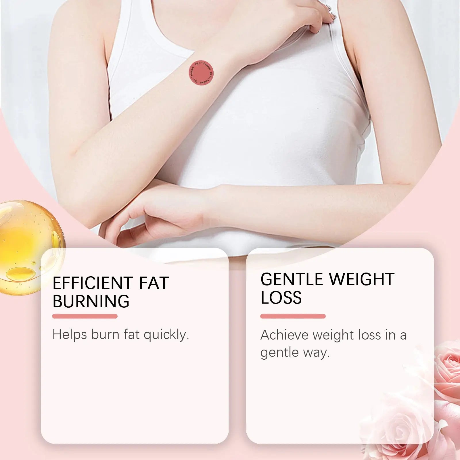 30pieces Weight Loss GLP-1 Patches Body Shaping Belly Fat Burning Improve Stomach Control Weigh Management Slimming Stickers NNOS