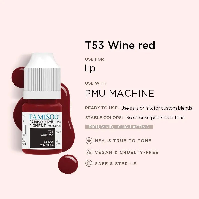 Permanent Makeup Pigments – FAMISOO 5ml PMU Lip Tattoo Ink NNOS