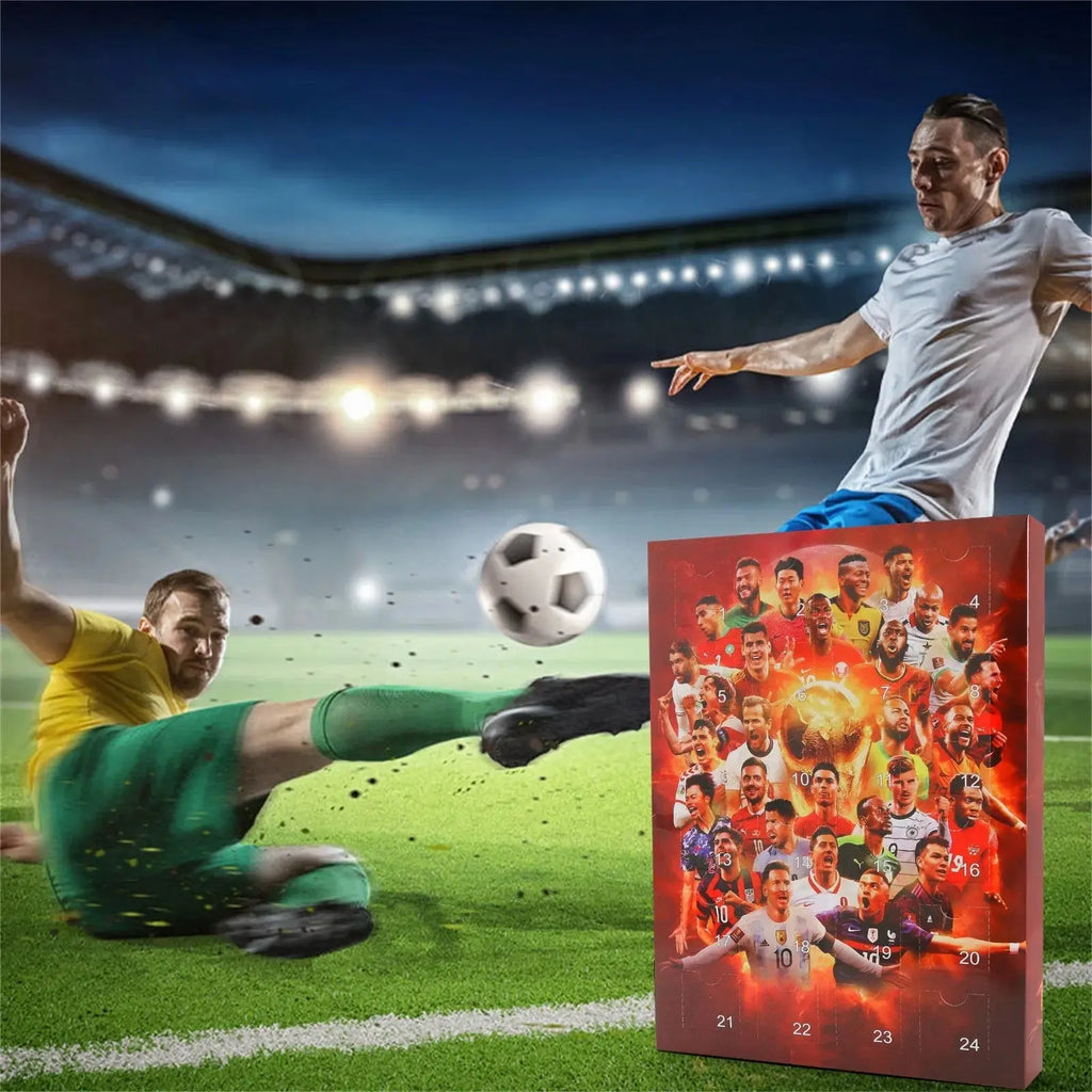 1/2/3PCS Soccer Advent Calendar Soccer Kit 24 Days Building Advent Calendars Soccer Party Favors Sports Christmas Gift Supplies NNOS
