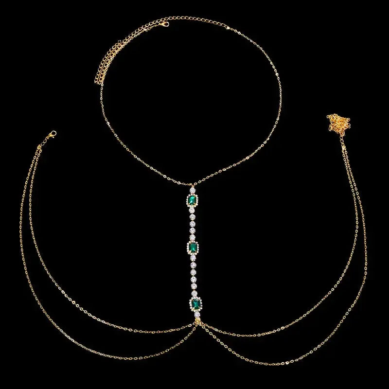 Stonefans Simple Handmade Rhinestone Cross Bra Chain Harness for Women Festival Accessories Sexy Bra Chest Chain Body Jewelry NNOS