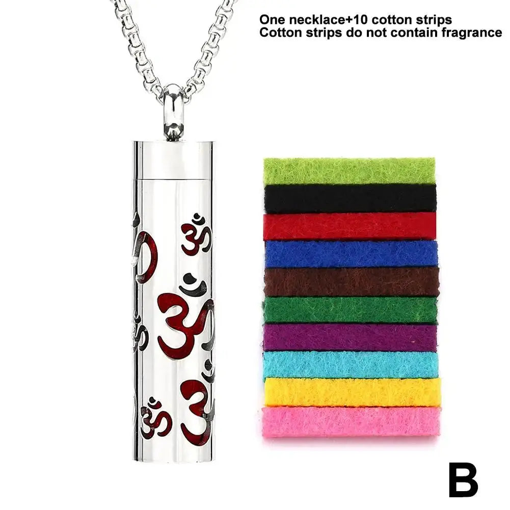 Aromatherapy Jewelry Pendant Flowers Pattern Hollow Out Perfume Lockets Essential Oil Diffuser Necklace NNOS