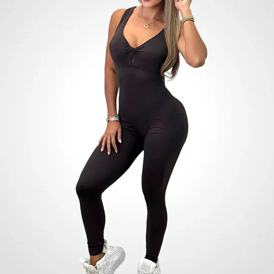 Sporty Jumpsuit Woman Sports Overalls Women Sportswear Gym Set Yoga Clothes Fitness Clothing Workout NNOS