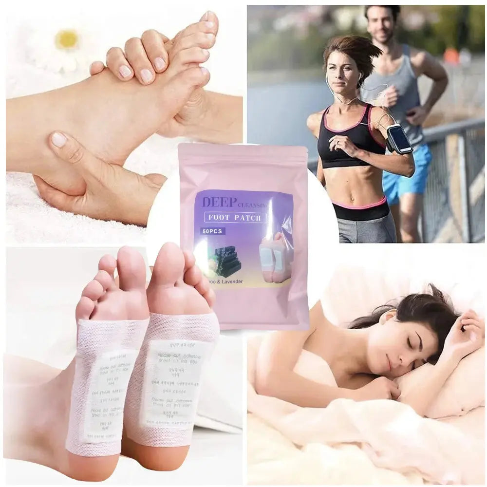 Natural Detox Foot Patches – 50-200PCS Herbal Stickers for Stress Relief NNOS