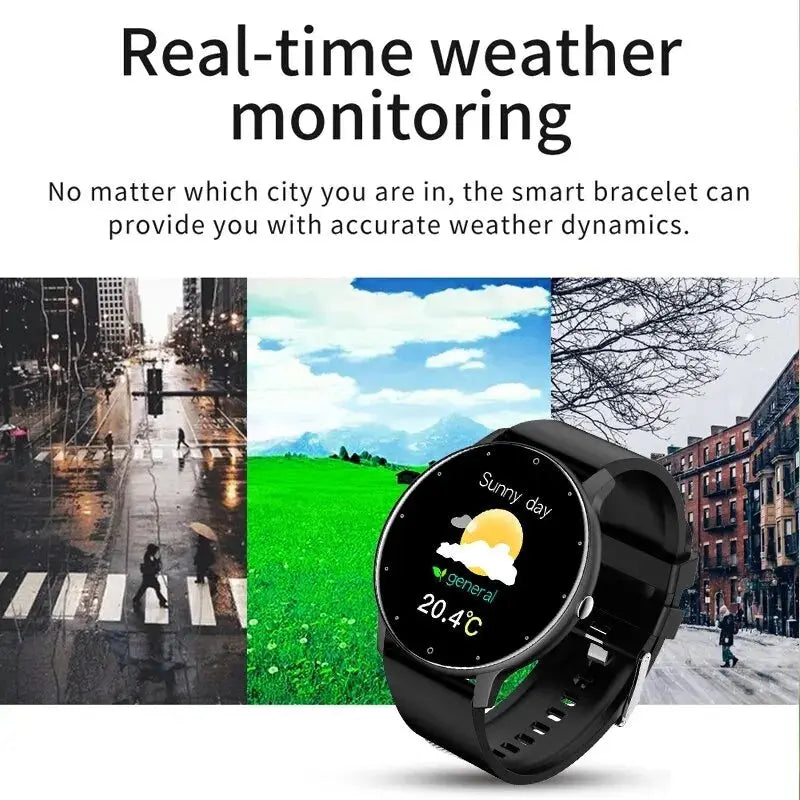 Fashion Smart Watch Full Touch Screen Sports Fitness Tracker IP68 Waterproof Bluetooth Smartwatch for Men Women NNOS