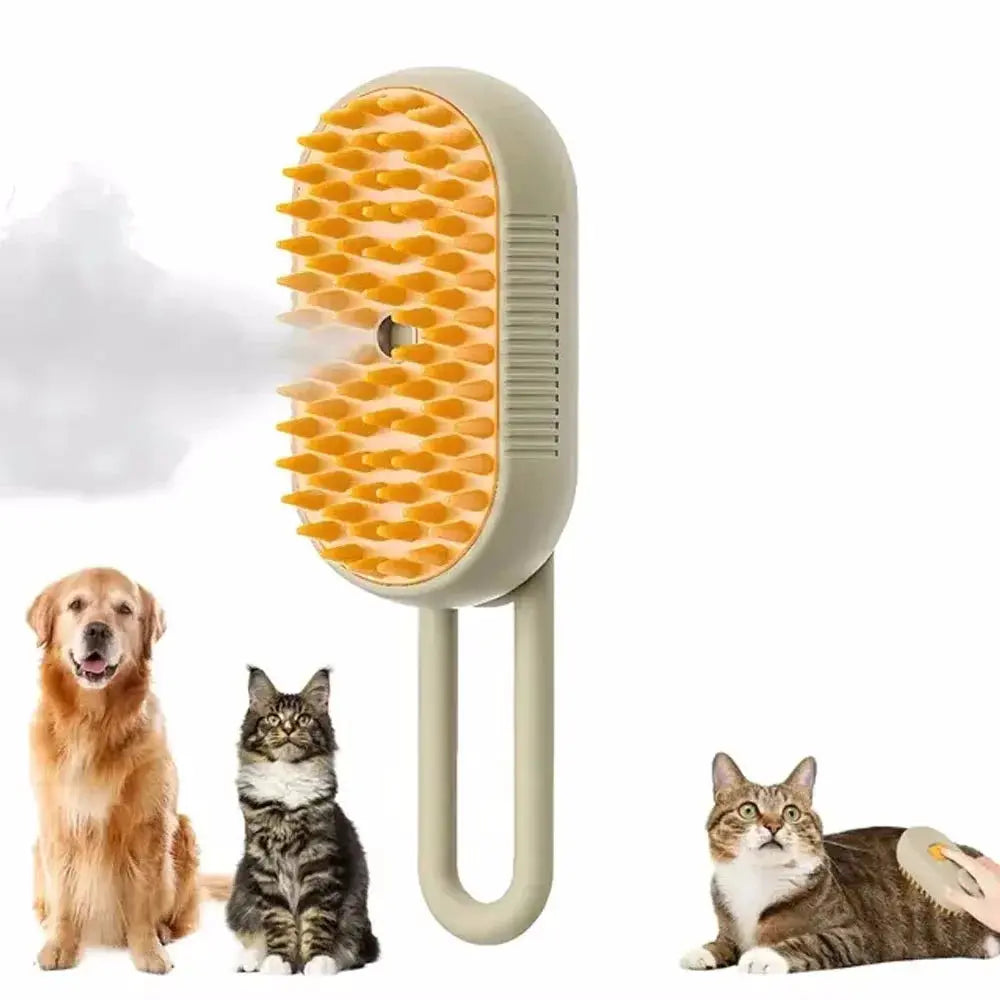 Cat Steam Brush Steamy Dog Brush 3 in 1 Rechargeable Spray Cat Hair Brushes for Massage Pet Grooming Comb Hair Removal Comb NNOS