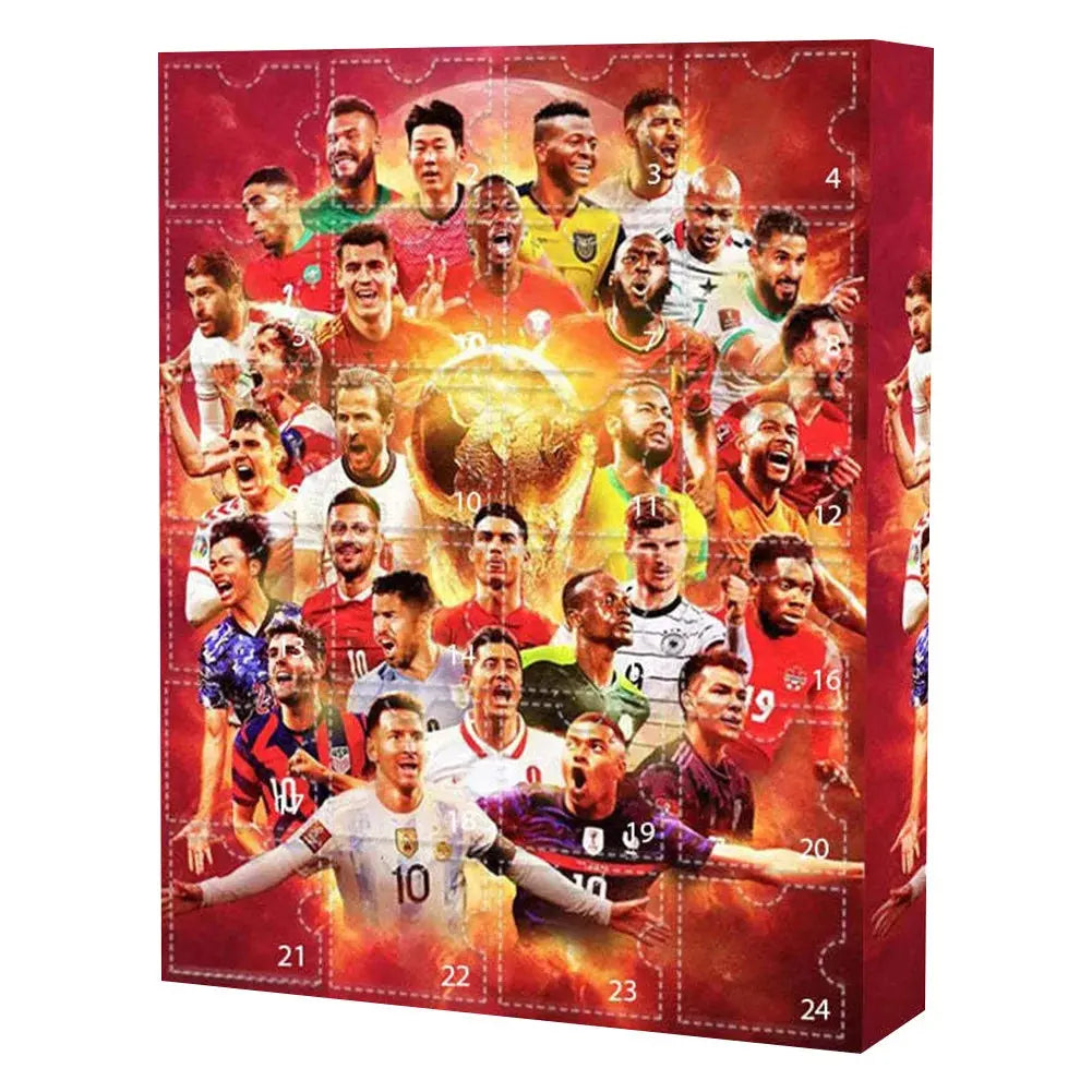Countdown Advent Calendar Football Set 24 Day Advent Calendar Football Party Birthday Gifts Box Set Sports Christmas Supplies NNOS