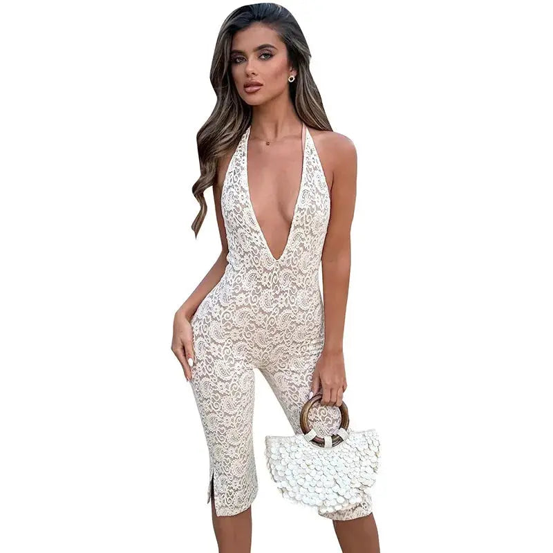 Avrilyaan Lace Bodycon Jumpsuit 2025 NNOS
