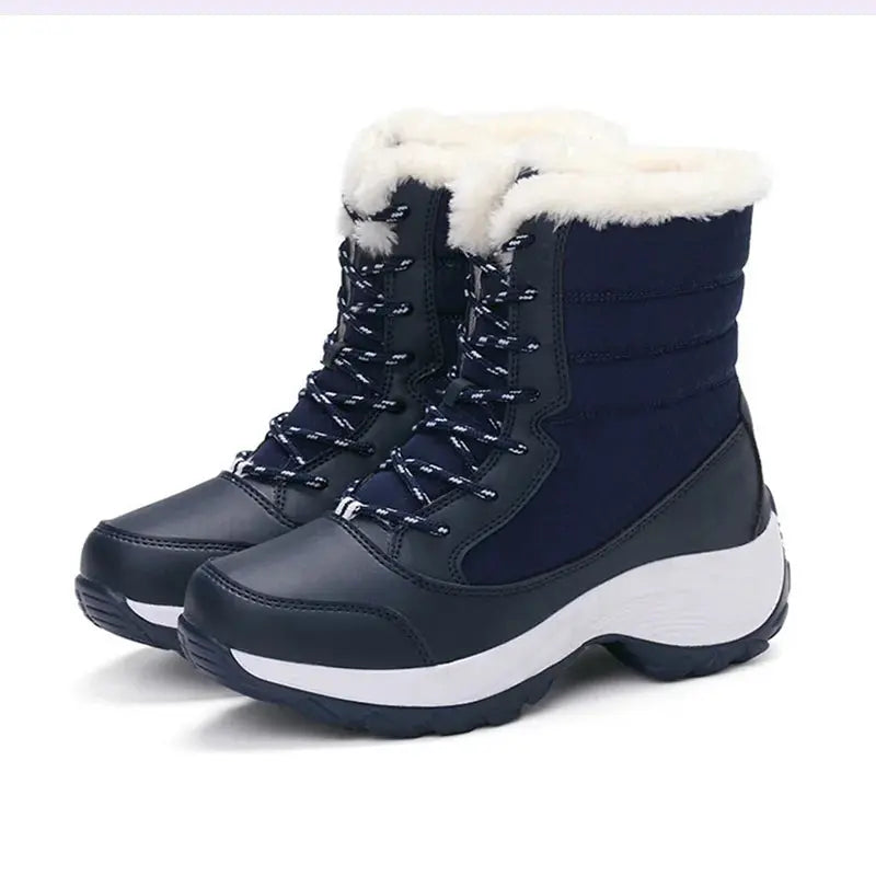 Snow Boots Women New Ladies Shoes Platform Shoes Woman Flat Keep Warm Boots Ladies Casual Plush Botas Mujer Winter Shoes Women NNOS