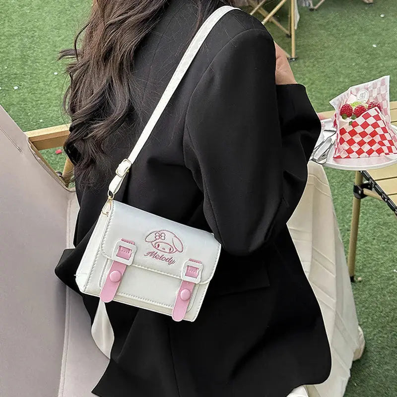 Luxury Sanrio Anime Crossbody Bag – Hello Kitty, My Melody, Kuromi & Cinnamoroll Designer-Inspired Purse for Girls & Women – Cute Gift-Ready Handbag NNOS