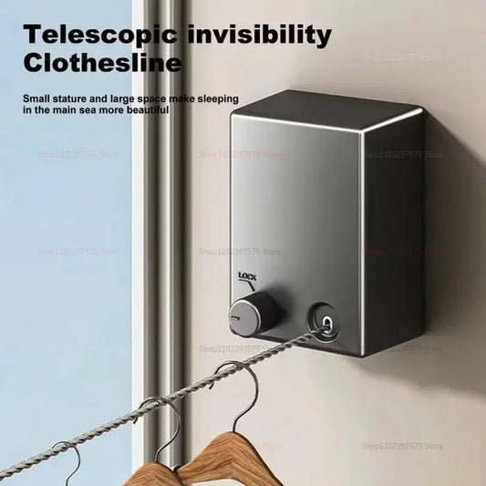 Invisible Clothesline Indoor Without Hole-Punching Shrinkage Wire Clothes Drying Artifact NNOS