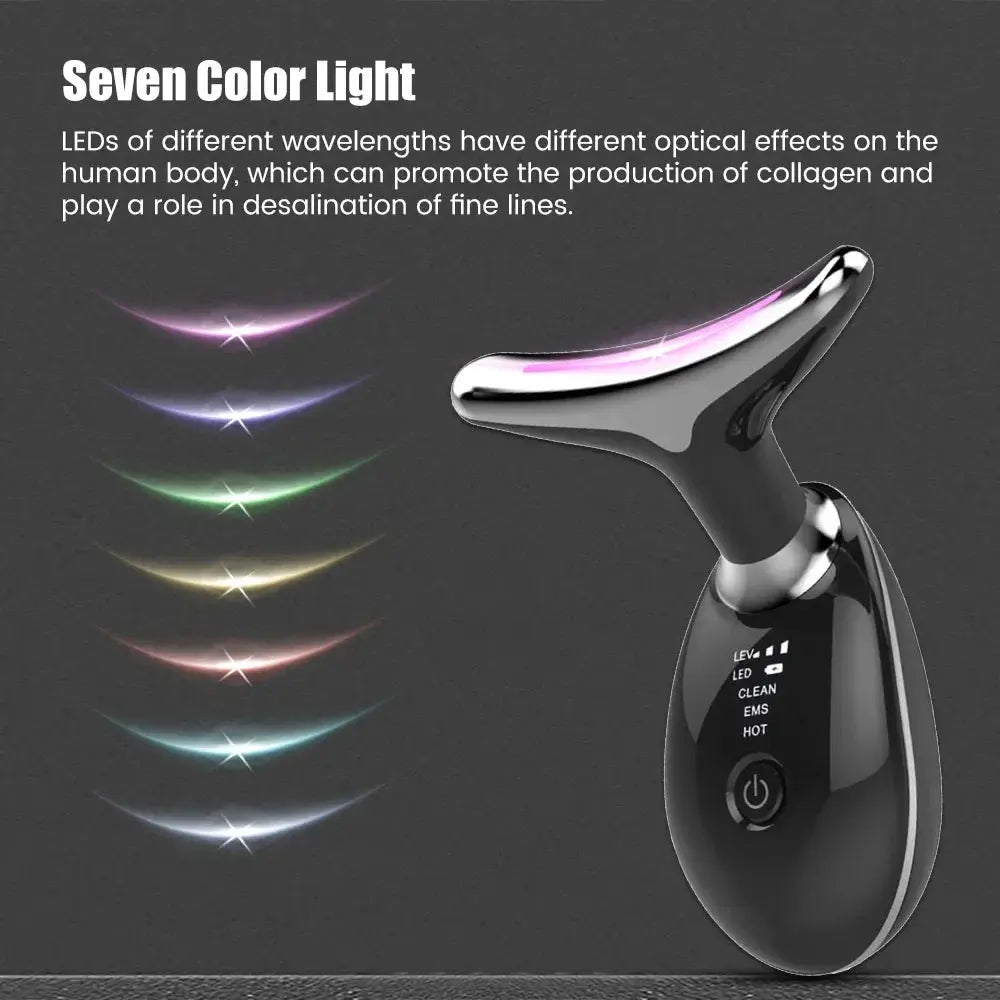 Face Neck Lift Beauty Device EMS Facial Massager LED Light Therapy Double Chin Remover Skin Rejuvenation Tightening Anti Wrinkle NNOS