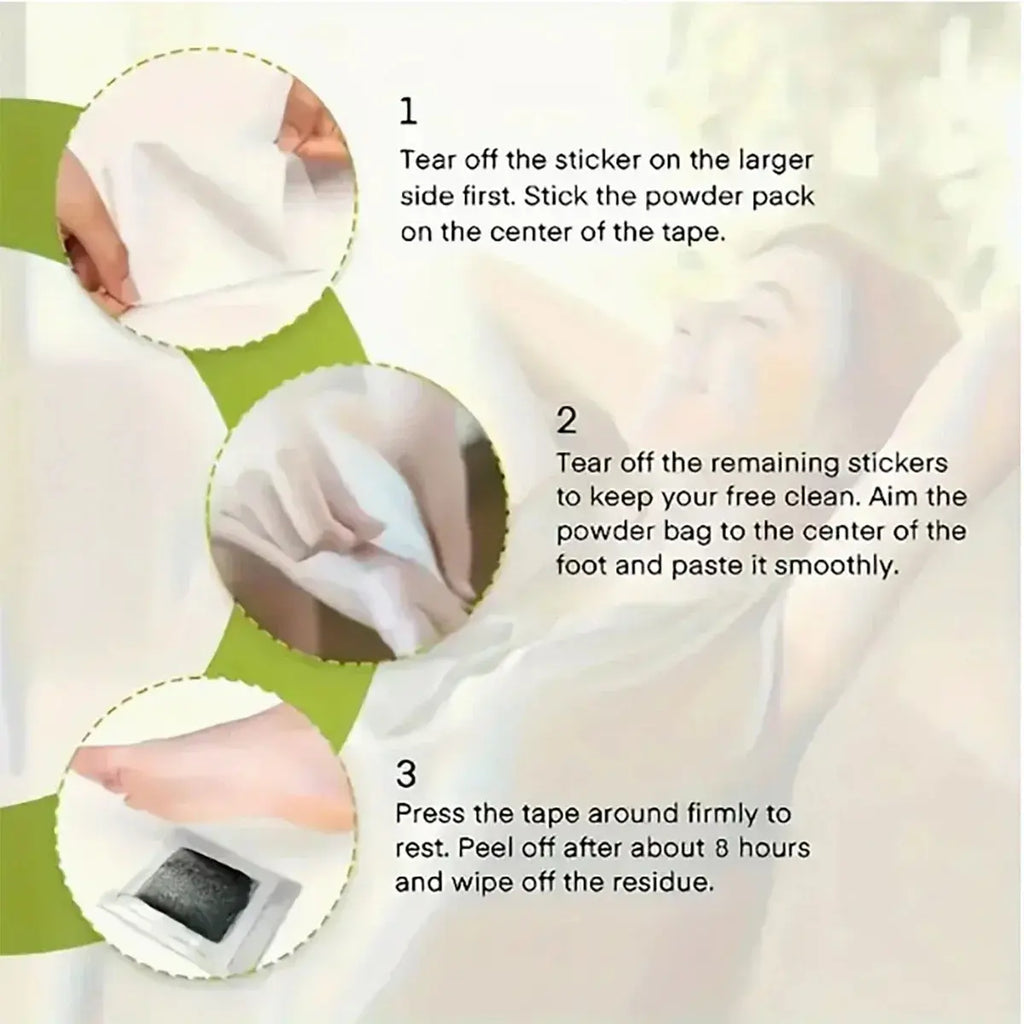 Bamboo & Ginger Foot Pads (50 Pack) – Detox, Moisturize & Relax Naturally NNOS