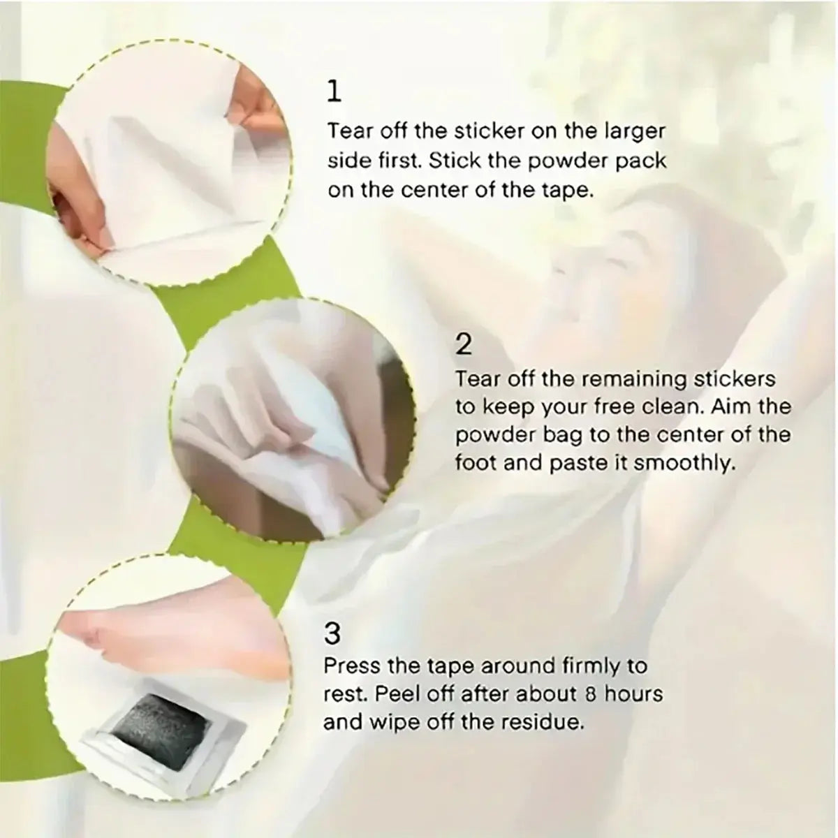 Bamboo & Ginger Foot Pads (50 Pack) – Detox, Moisturize & Relax Naturally NNOS