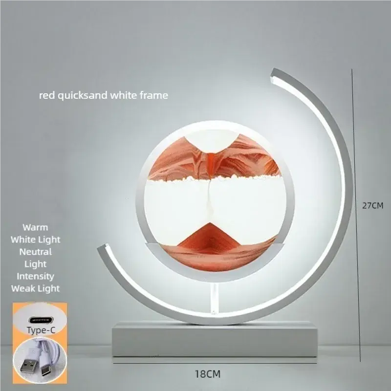 Sand Art Table Lamp – Mesmerizing Moving Sand Light for Home Decor NNOS