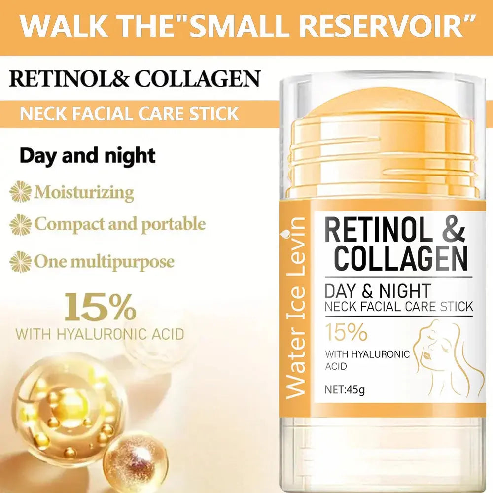 Retinol and Collagen Facial Neck Cream, Lifting Neck, Firming and Moisturizing Skin, Powerful Moisturizing Neck and Facial Skin, Brightening Neck Texture NNOS
