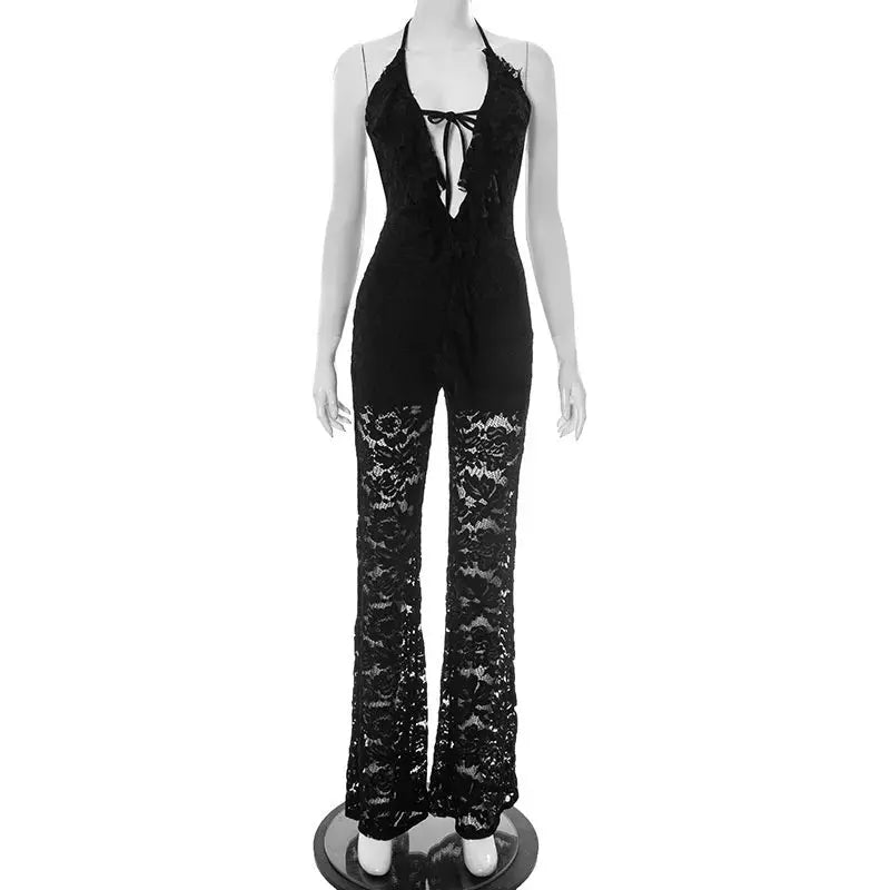 Blifanbo Lace Ruffled Jumpsuit NNOS