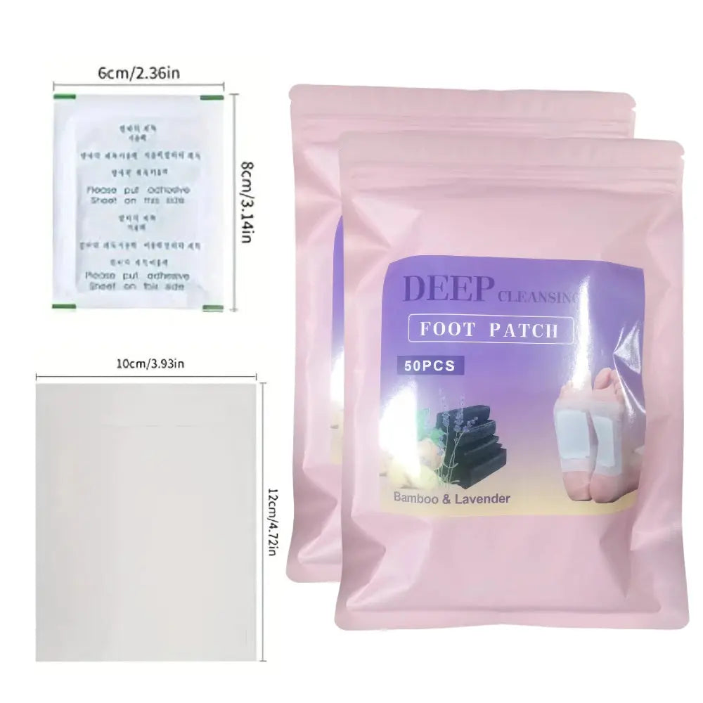 Natural Detox Foot Patches – 50-200PCS Herbal Stickers for Stress Relief NNOS
