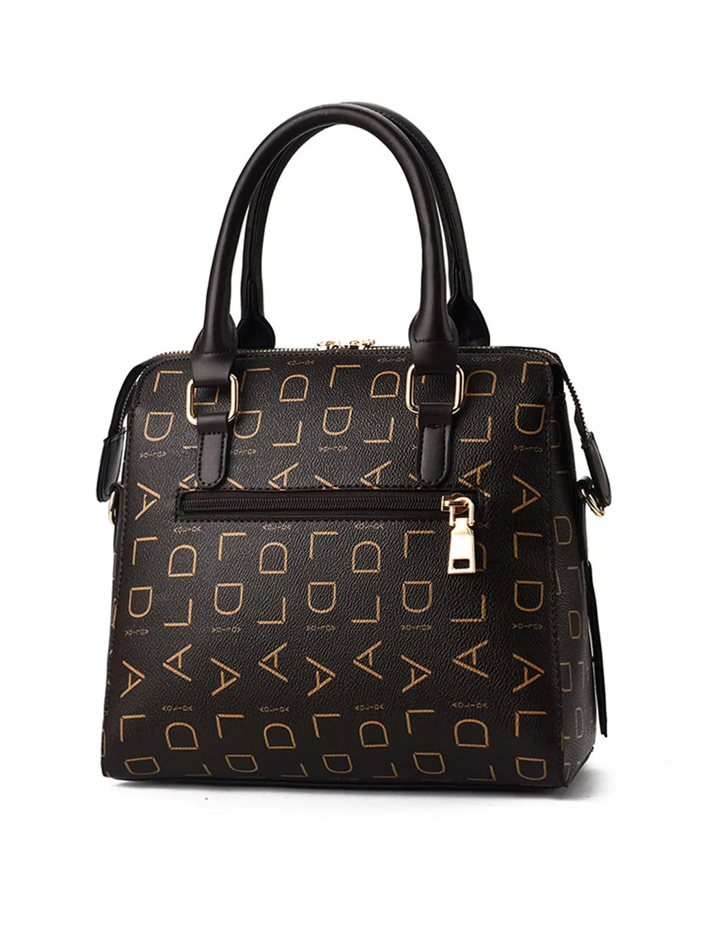Elegant PU Leather Women’s Handbag – Designer Style with English Letter Emboss, Tassel Accent & Large Shoulder Carry NNOS