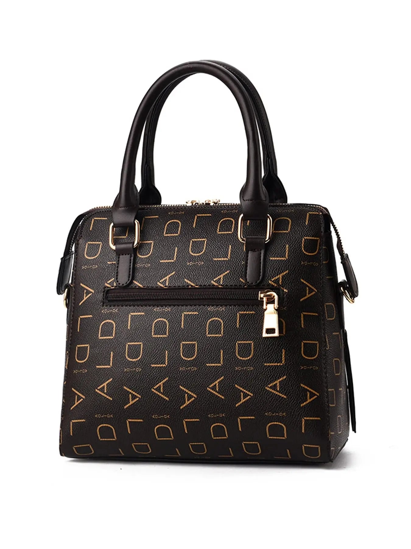 Elegant PU Leather Women’s Handbag – Designer Style with English Letter Emboss, Tassel Accent & Large Shoulder Carry NNOS